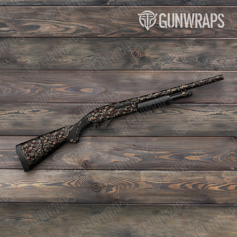 Shotgun Classic Militant Blood Camo Gun Skin Vinyl Wrap