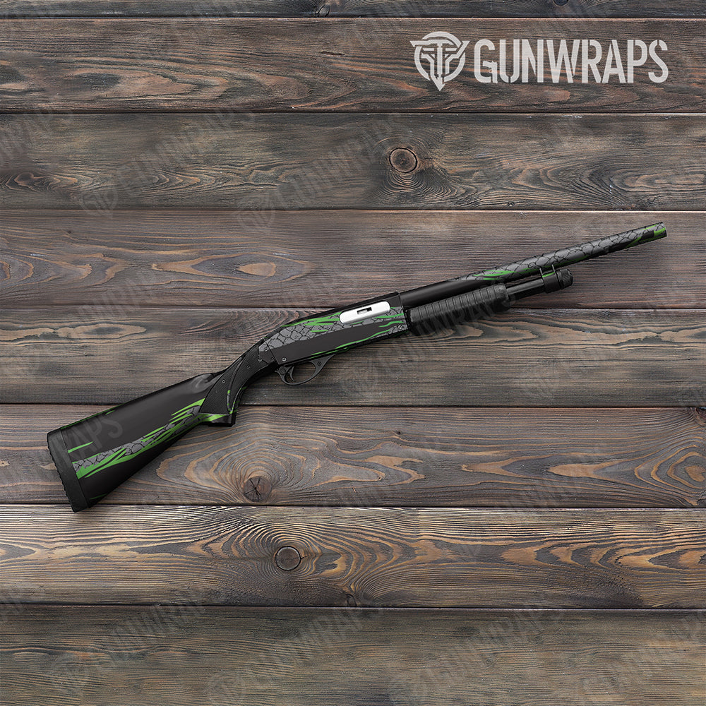 Dragonbreath Green Shotgun Gun Skin Vinyl Wraps