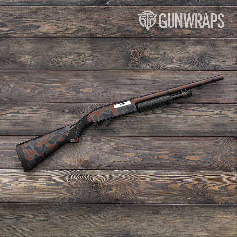 Old School Duck Blue Copper Shotgun Gun Skin Vinyl Wraps