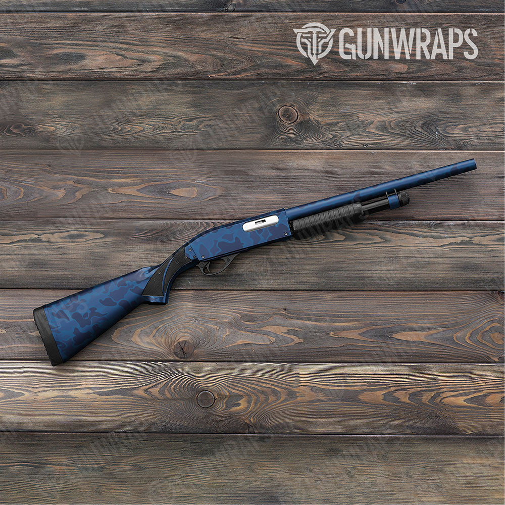 Old School Duck Elite Blue Shotgun Gun Skin Vinyl Wraps