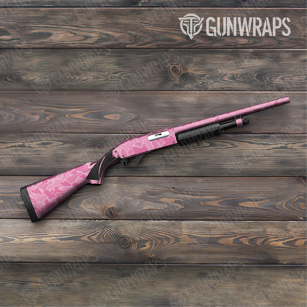 Old School Duck Elite Pink Shotgun Gun Skin Vinyl Wraps