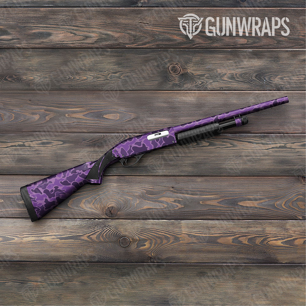 Old School Duck Elite Purple Shotgun Gun Skin Vinyl Wraps