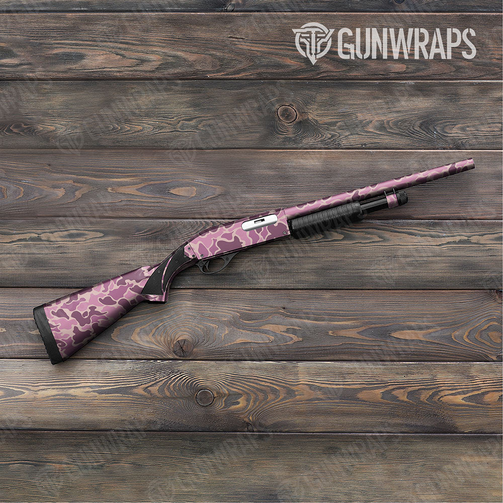 Old School Duck Floral Shotgun Gun Skin Vinyl Wraps