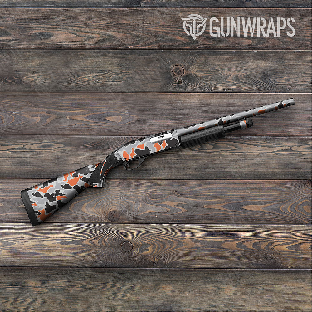 Old School Duck Orange Tiger Shotgun Gun Skin Vinyl Wraps