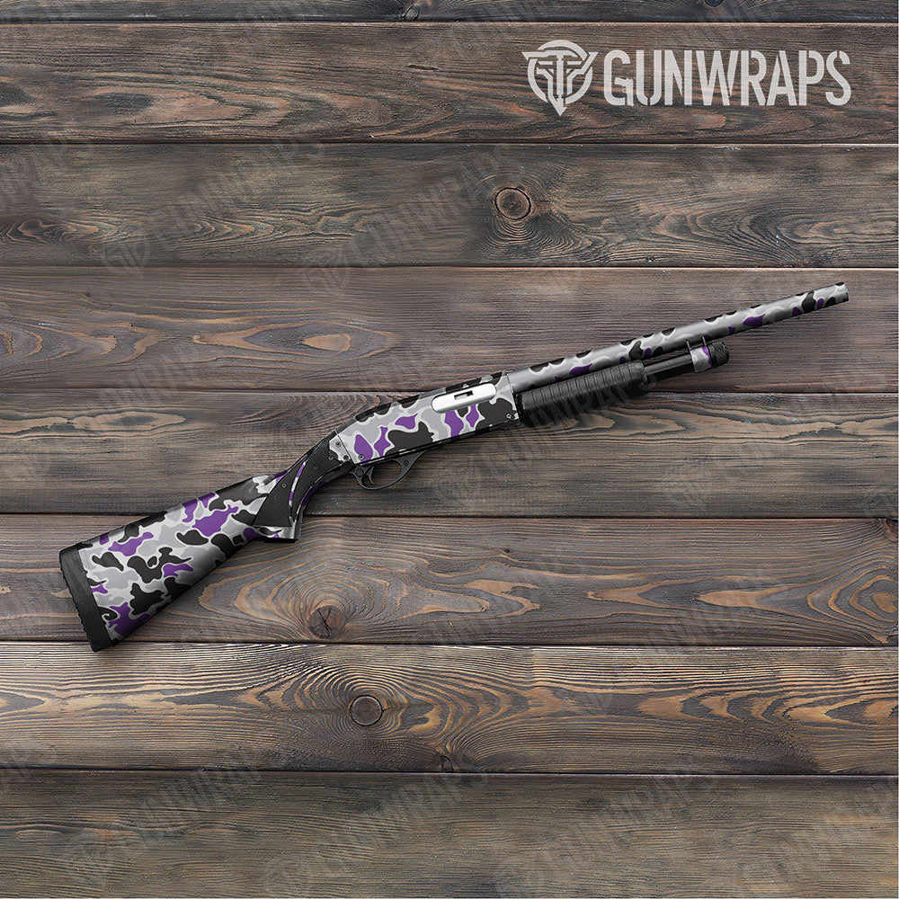 Old School Duck Purple Tiger Shotgun Gun Skin Vinyl Wraps