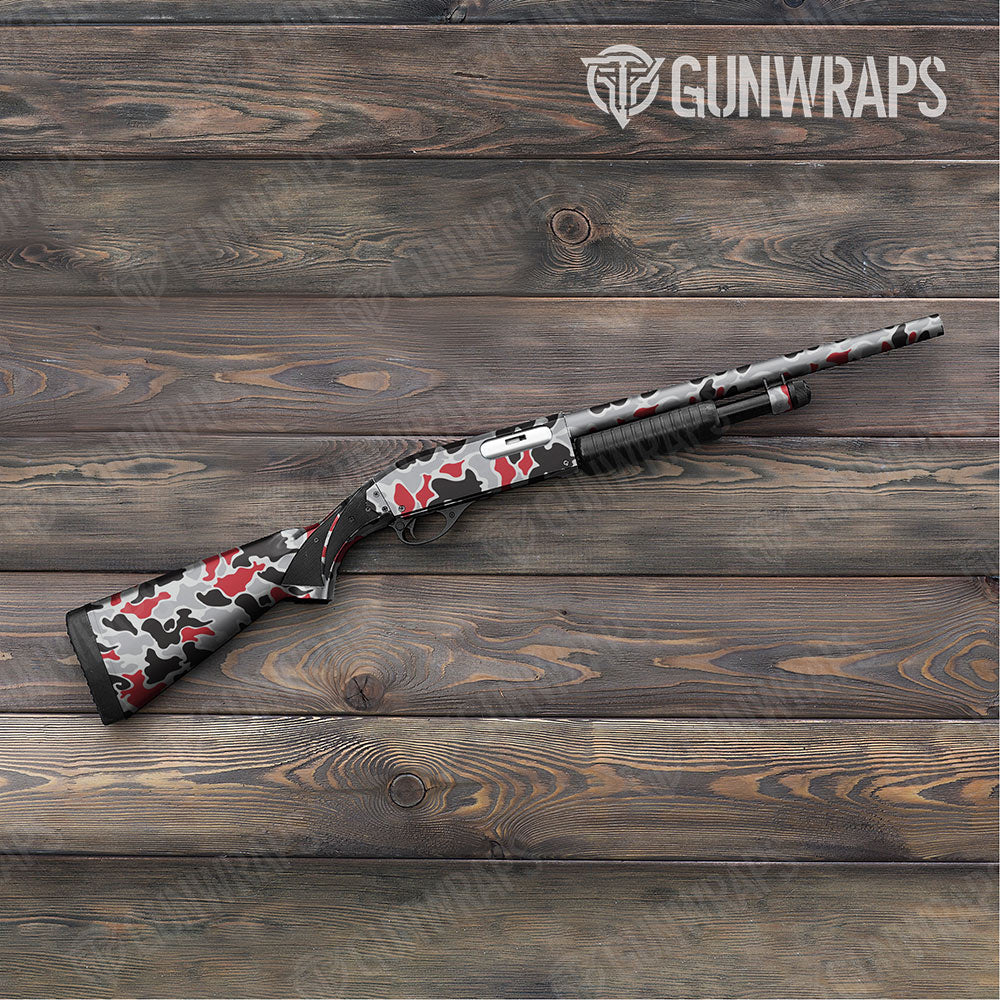 Old School Duck Red Tiger Shotgun Gun Skin Vinyl Wraps
