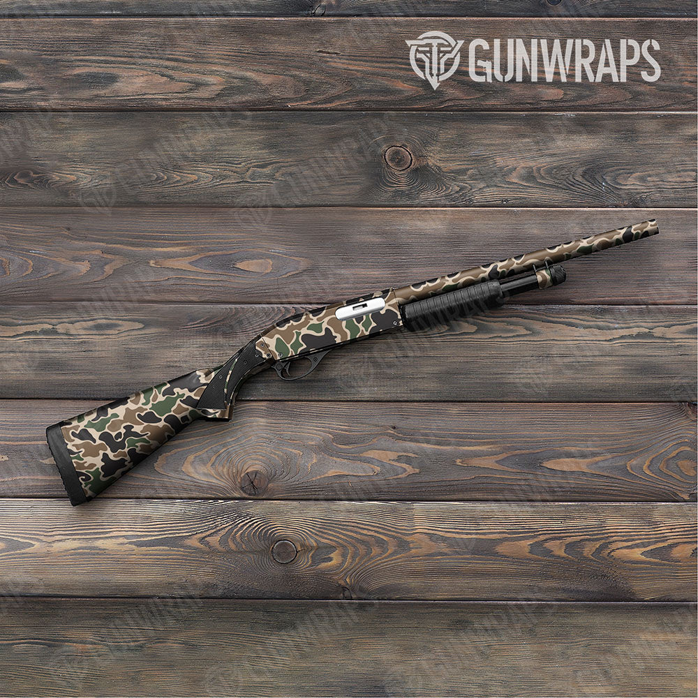 Old School Duck Woodland Shotgun Gun Skin Vinyl Wraps