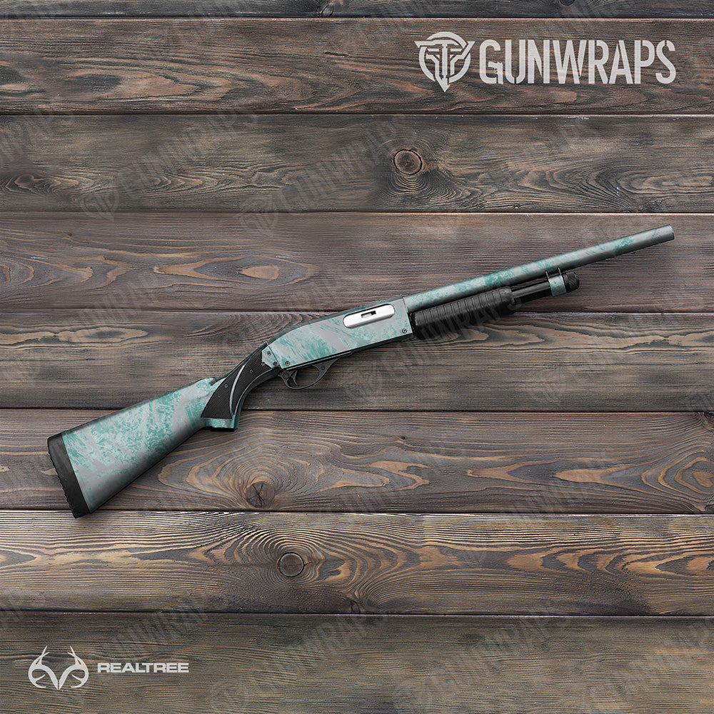 Shotgun Realtree Aspect Ice Water Camo Gun Skin Vinyl Wrap