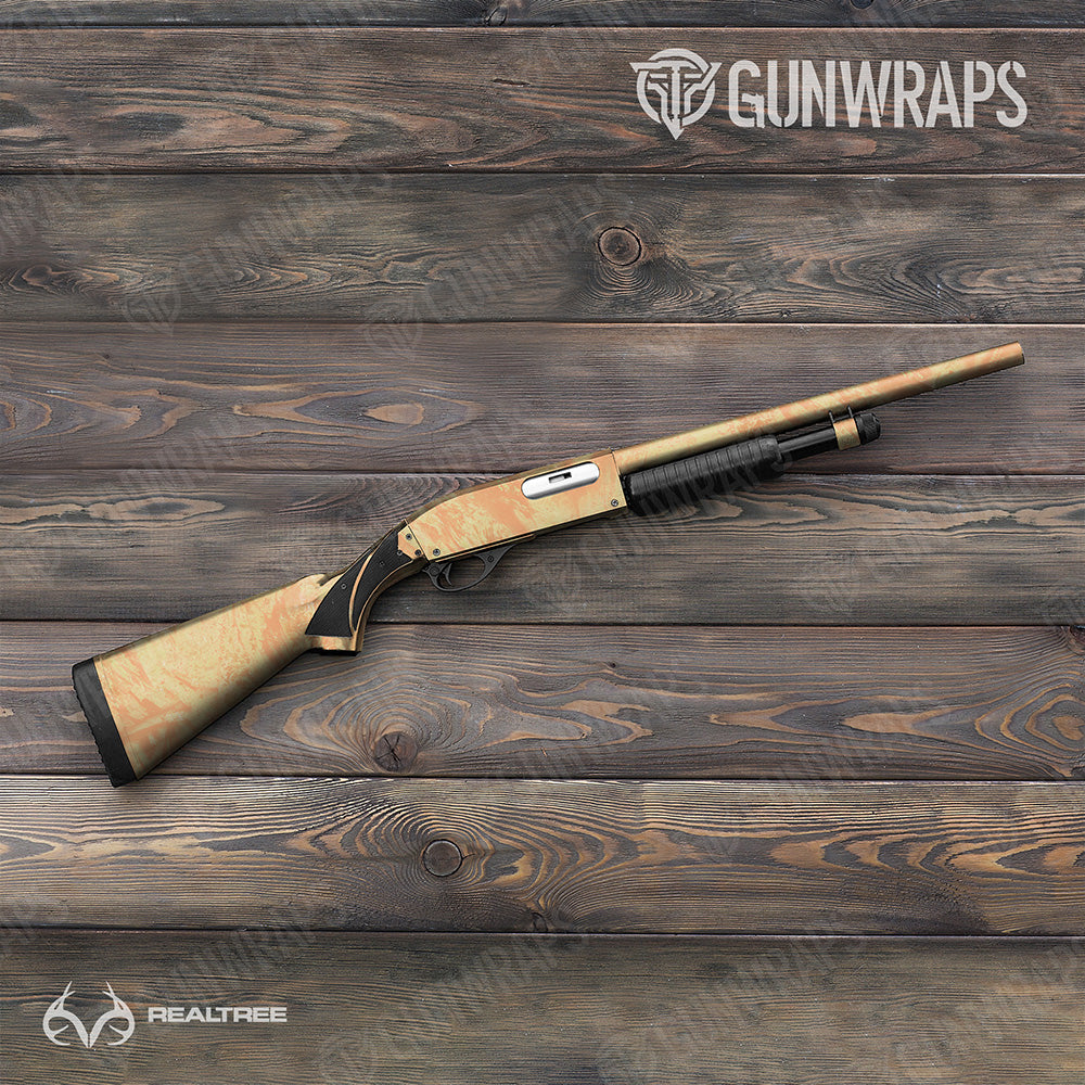 Shotgun Realtree Aspect Orange Sorbet Camo Gun Skin Vinyl Wrap