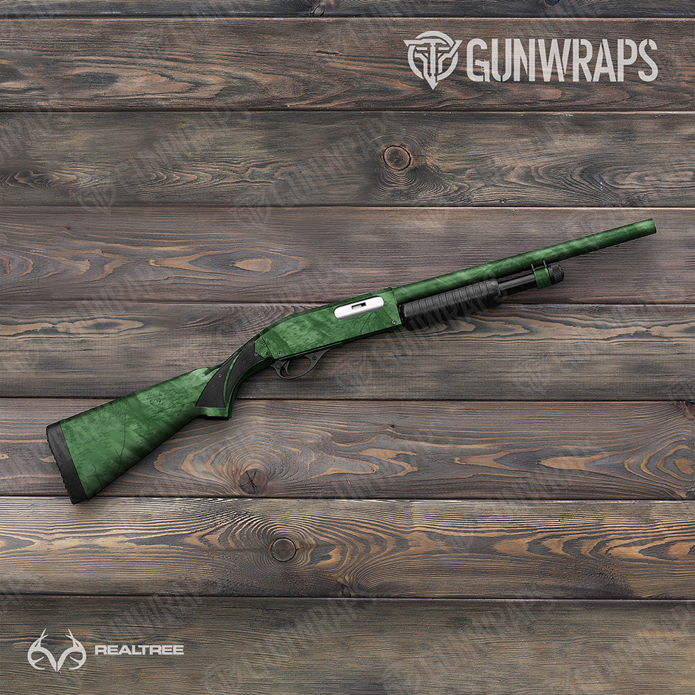 Shotgun Realtree Fishing Green Camo Gun Skin Vinyl Wrap