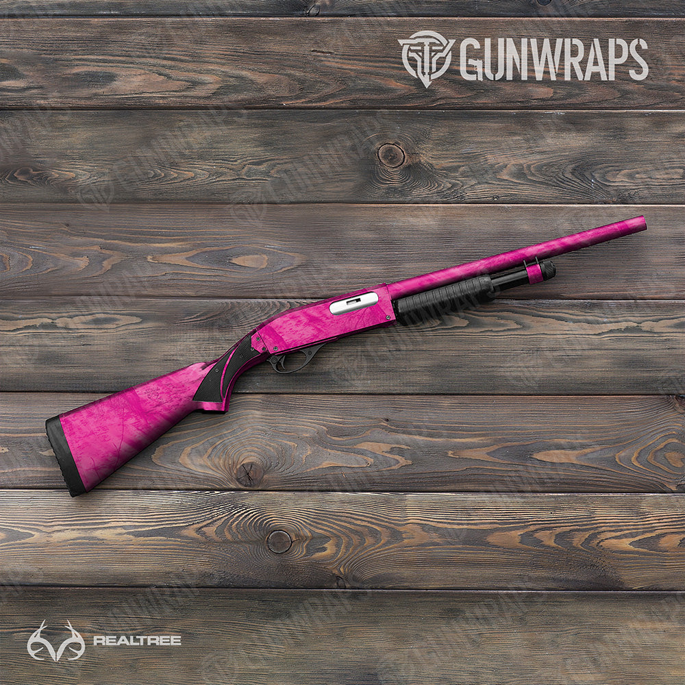 Shotgun Realtree Fishing Magenta Camo Gun Skin Vinyl Wrap