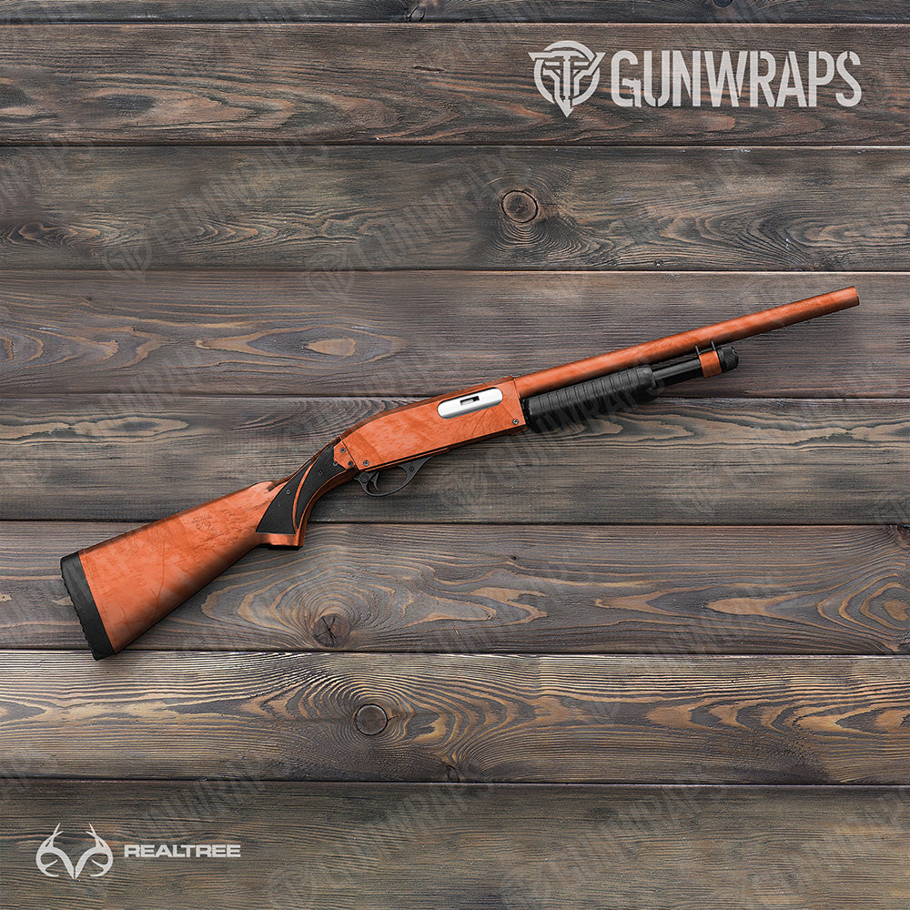 Shotgun Realtree Fishing Orange Camo Gun Skin Vinyl Wrap