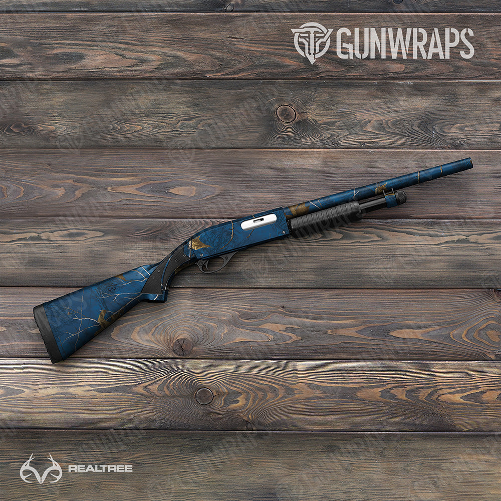 Shotgun Realtree XTRA Colors Blue Camo Gun Skin Vinyl Wrap
