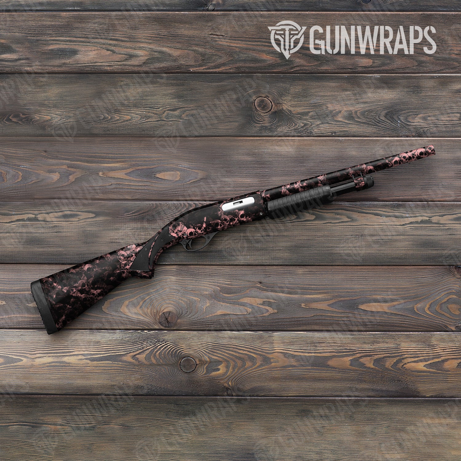 Skull Salmon Shotgun Gun Skin Vinyl Wraps