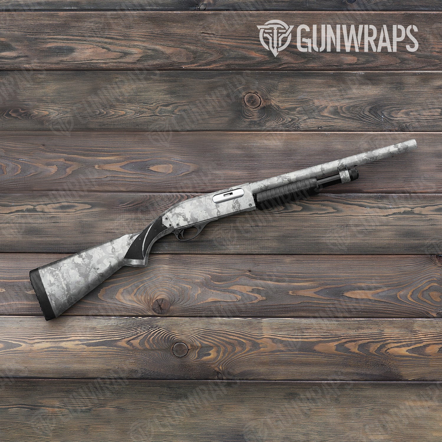Shotgun Veil Stoke Whiteout Camo Gun Skin Vinyl Wrap