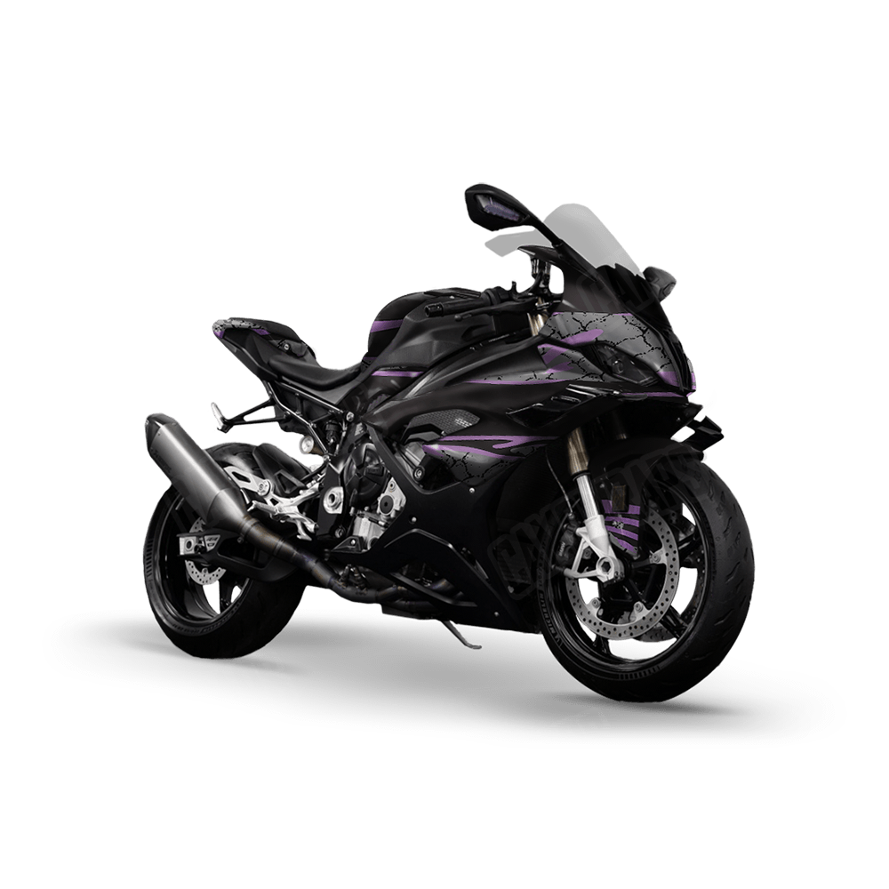 Dragonbreath Purple Sports Bike Wraps