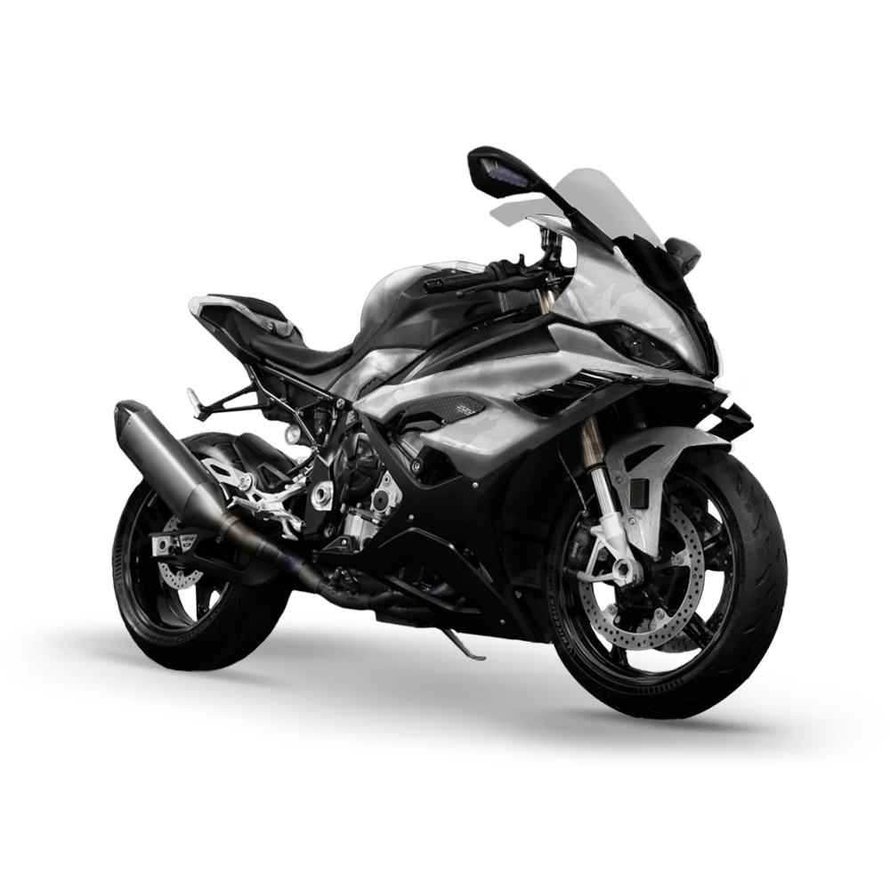 Erratic Elite White Camo Sports Bike Vinyl Wrap