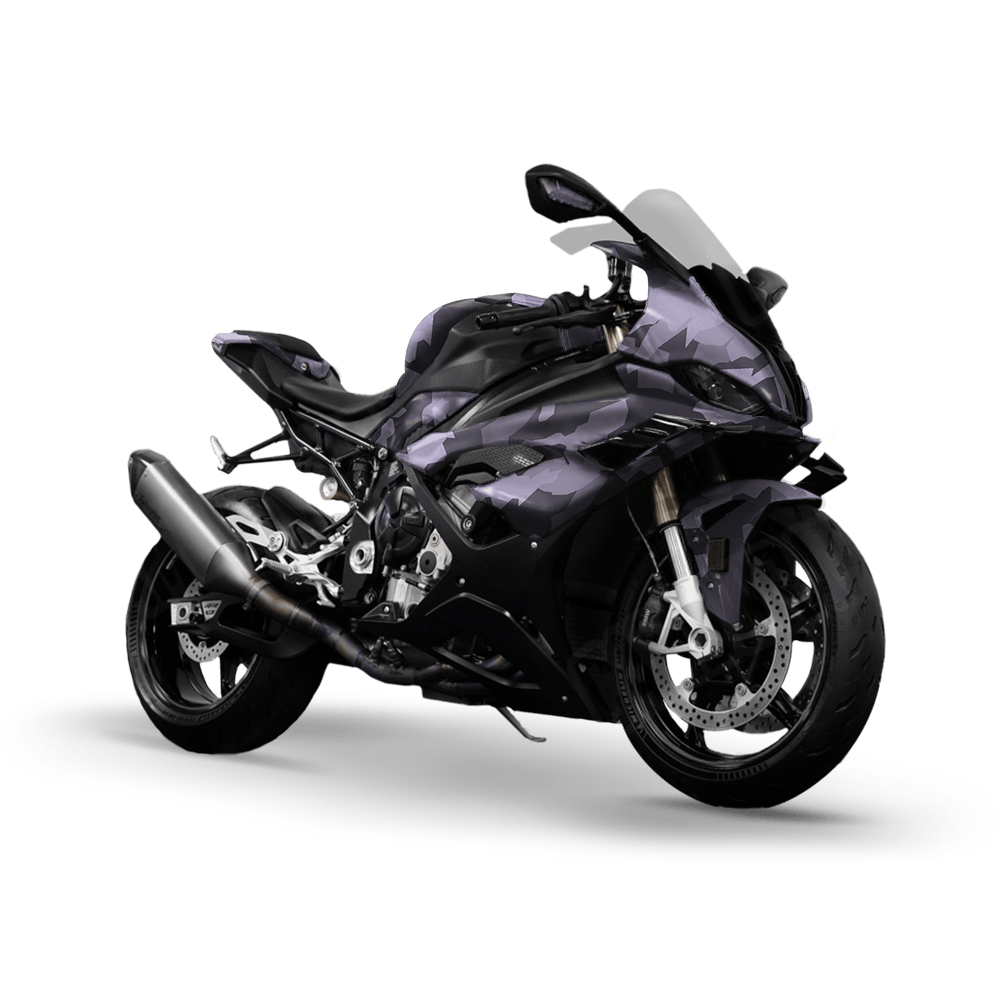 Erratic Lilac Camo Sports Bike Vinyl Wrap
