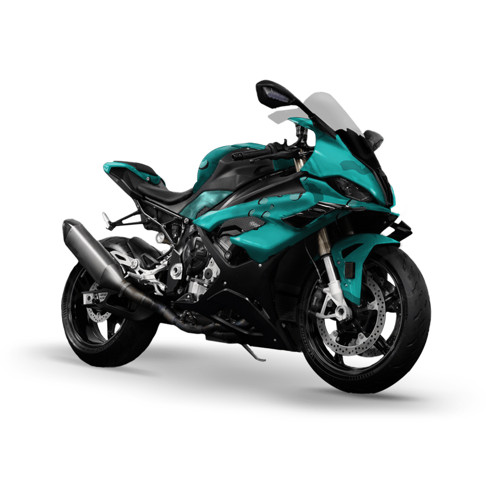 Jumbo Battle Storm Elite Tiffany Blue Camo Sports Bike Vinyl Wrap