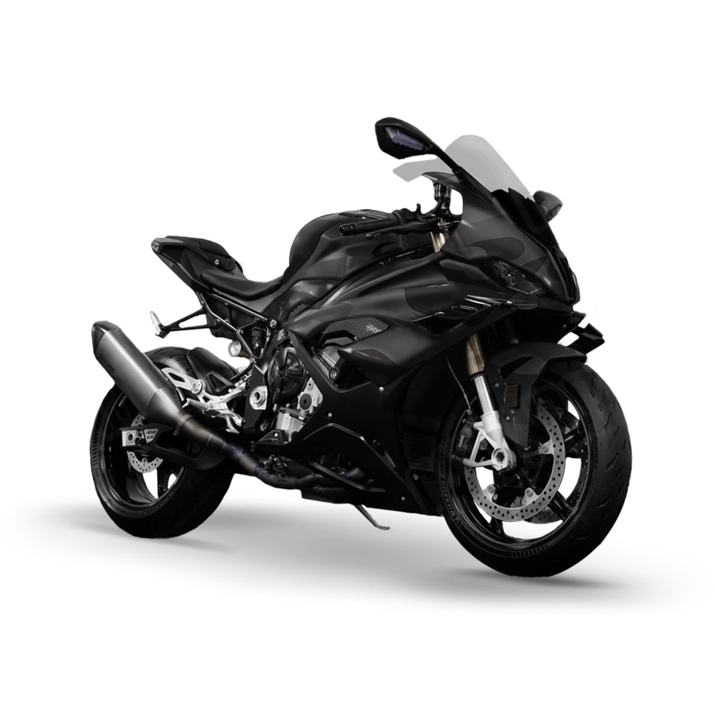 Jumbo Classic Elite Black Camo Sports Bike Vinyl Wrap