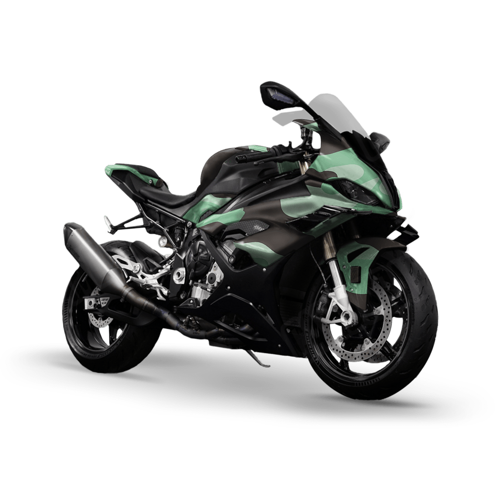 Jumbo Classic Mint Chocolate Chip Camo Sports Bike Vinyl Wrap