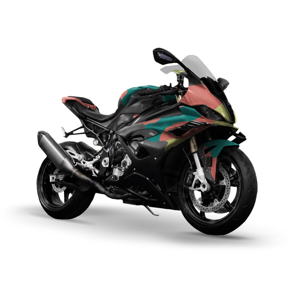 Jumbo Cumulus Fiesta Camo Sports Bike Vinyl Wrap