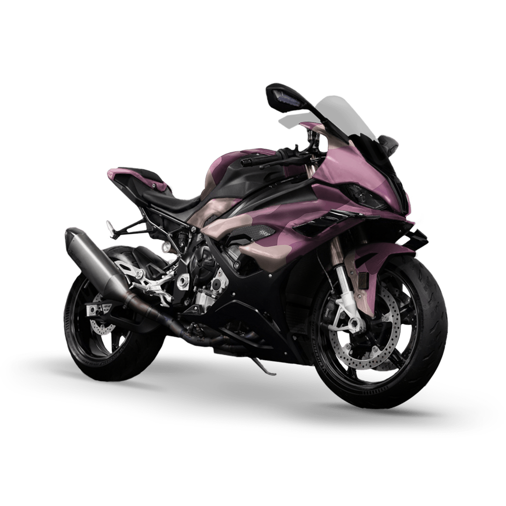 Jumbo Cumulus Floral Camo Sports Bike Vinyl Wrap