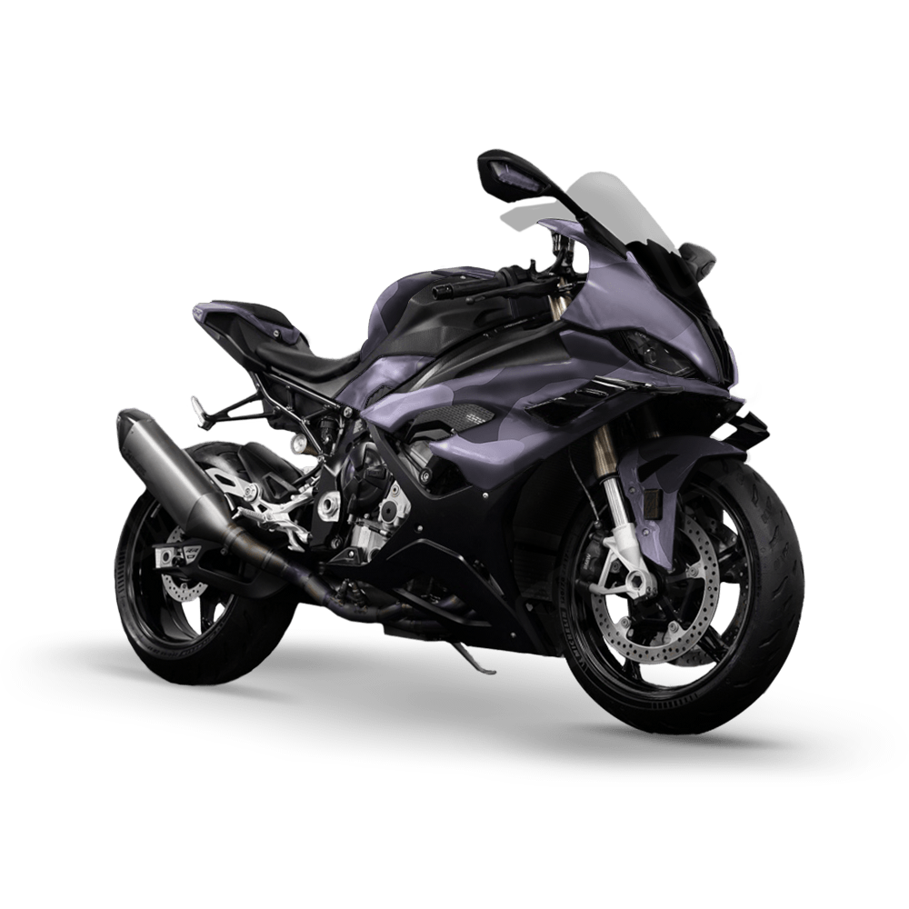 Jumbo Cumulus Lilac Camo Sports Bike Vinyl Wrap