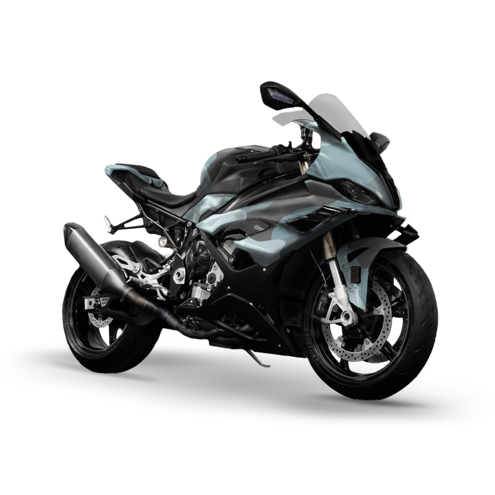 Jumbo Cumulus Overcast Camo Sports Bike Vinyl Wrap