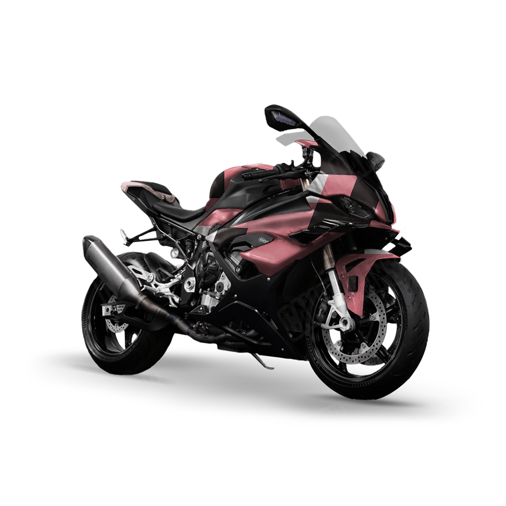Pixel Pink Sports Bike Wraps
