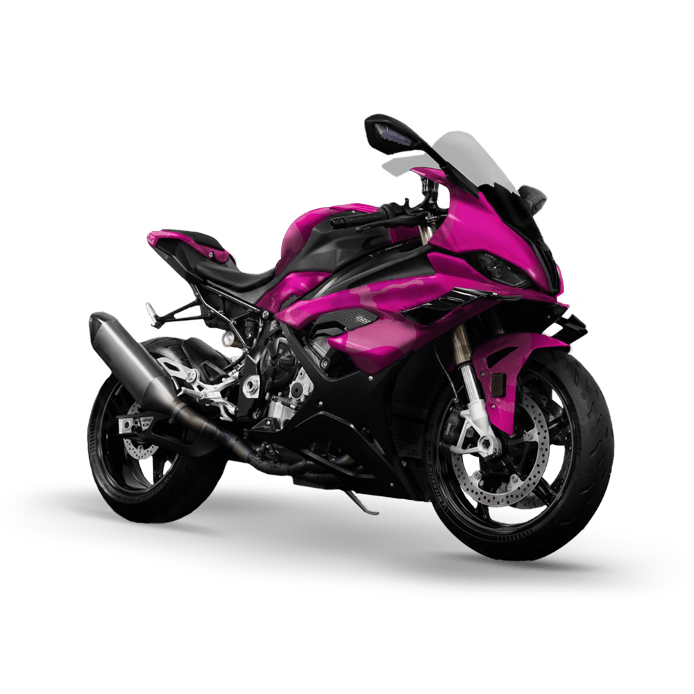 Jumbo Ragged Elite Magenta Camo Sports Bike Vinyl Wrap