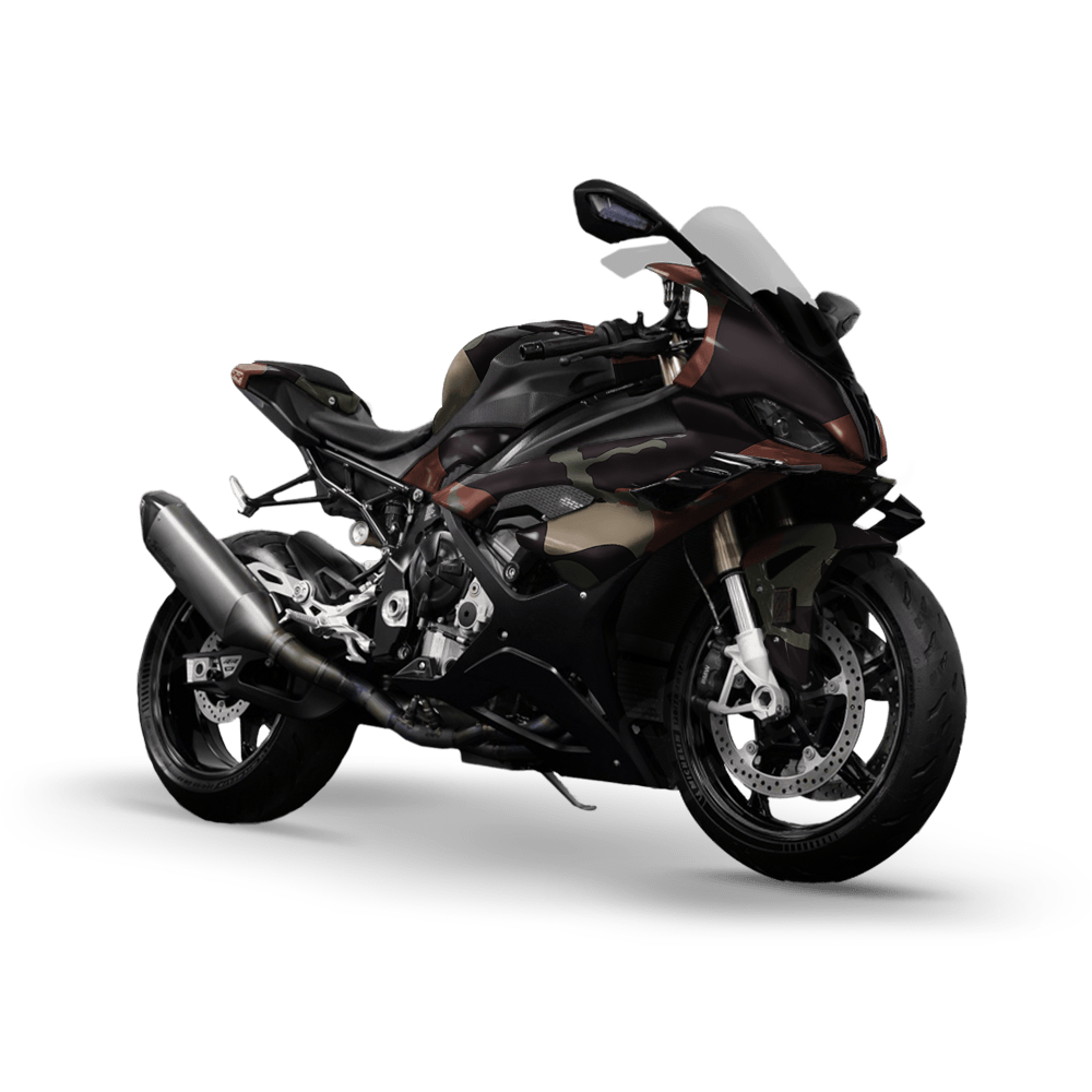 Jumbo Ragged Militant Copper Camo Sports Bike Vinyl Wrap