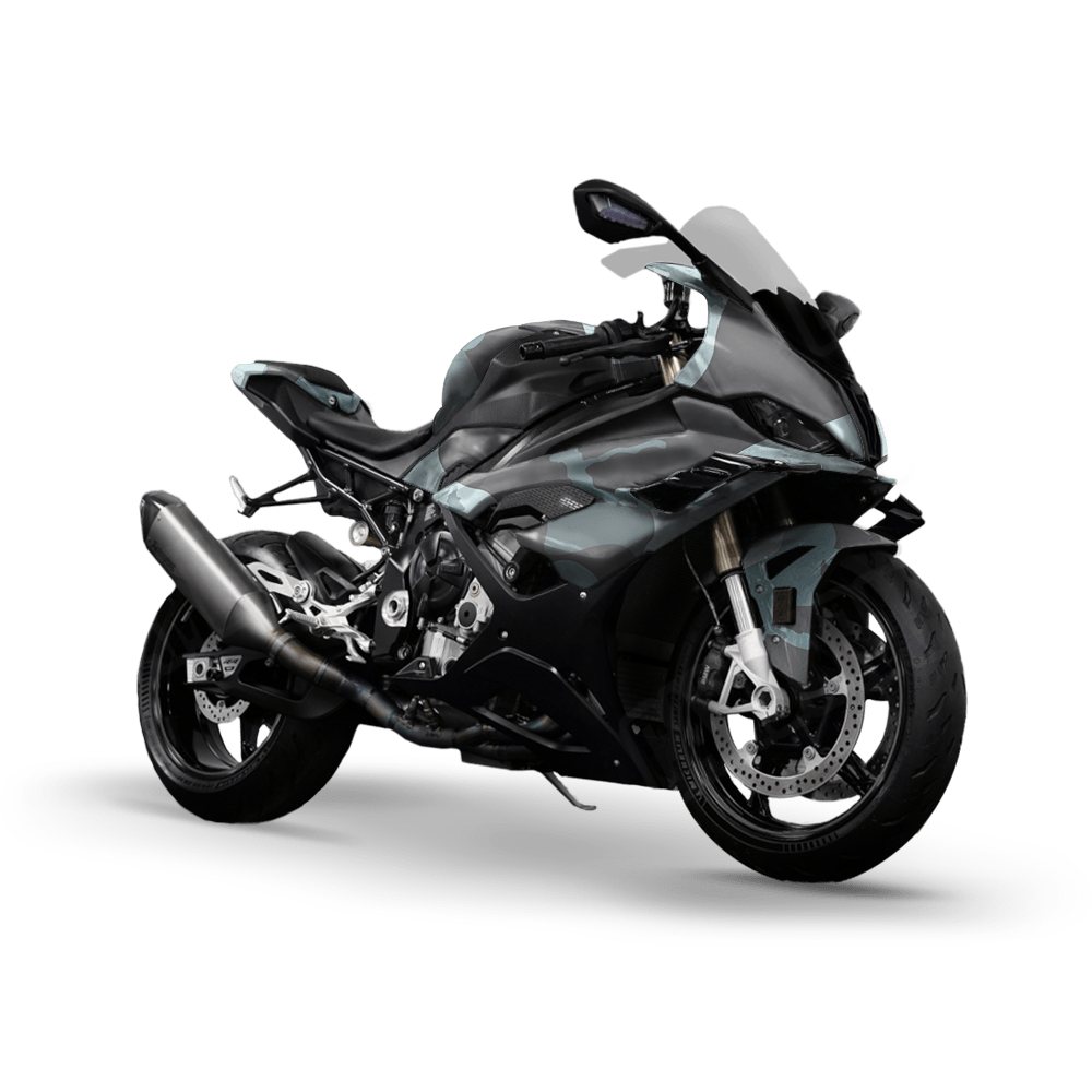 Jumbo Ragged Overcast Camo Sports Bike Vinyl Wrap