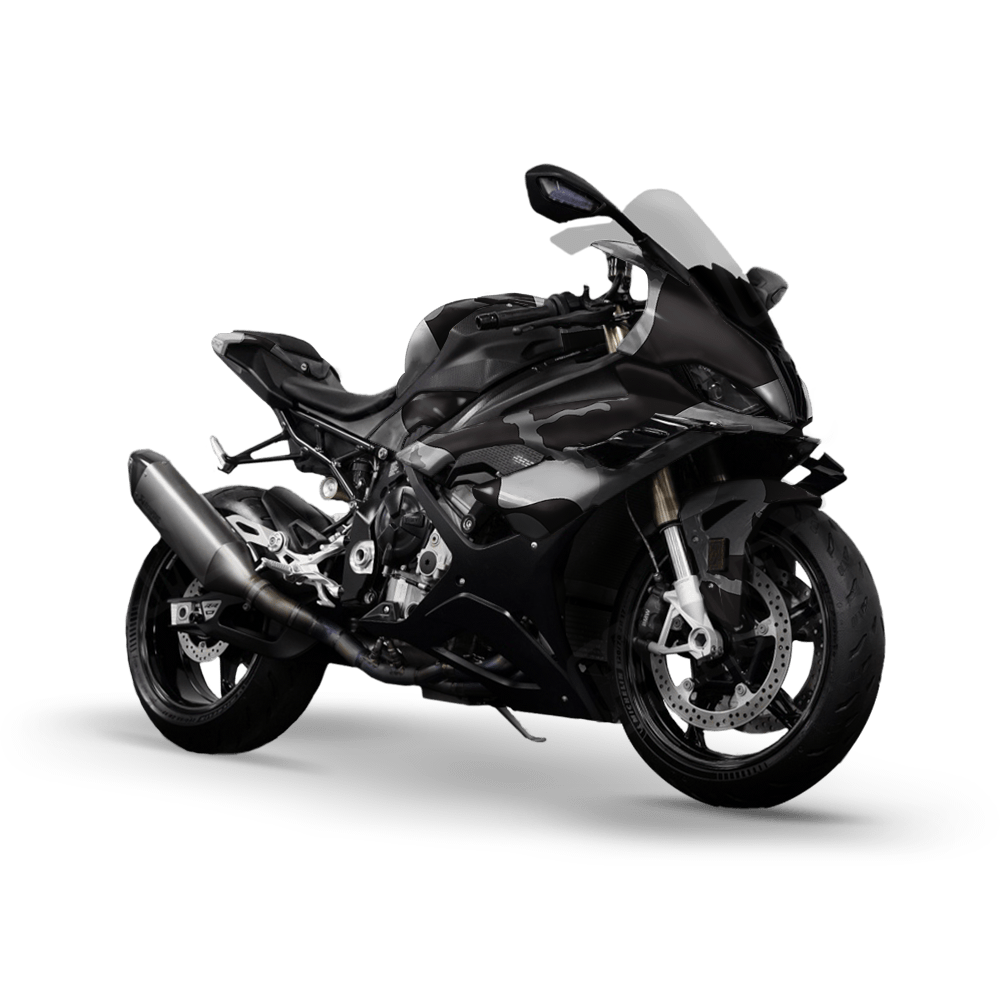 Jumbo Ragged Urban Night Camo Sports Bike Vinyl Wrap