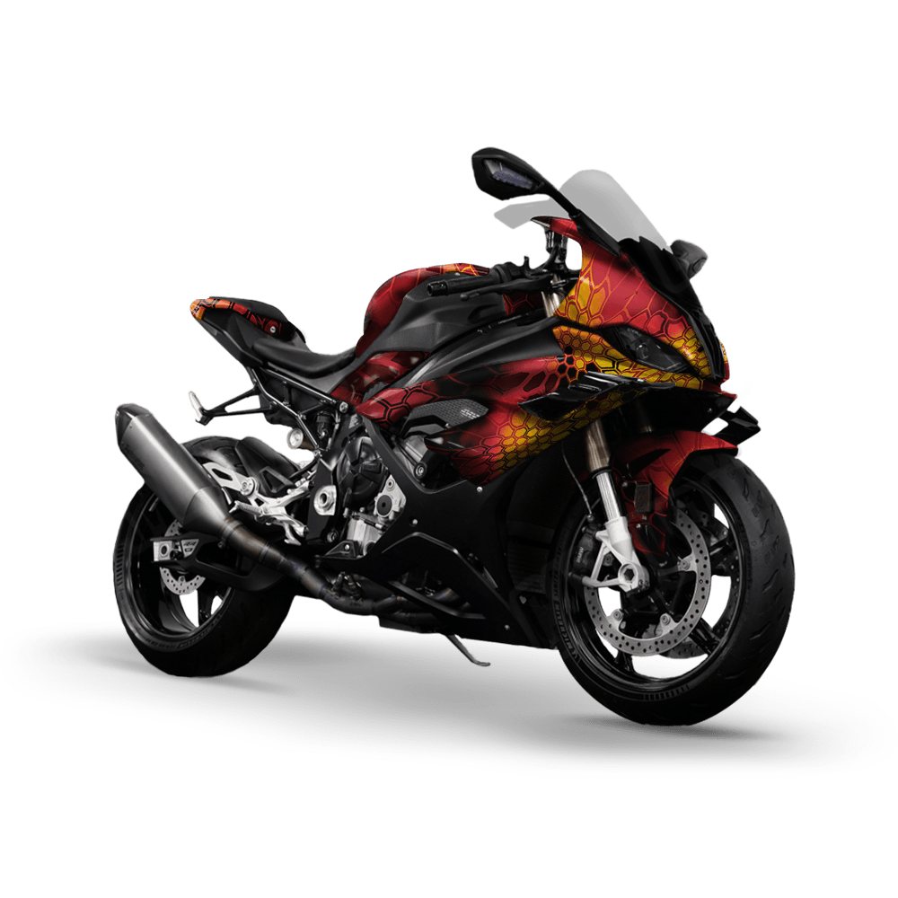 Kryptek Lava Camo Sports Bike Vinyl Wrap