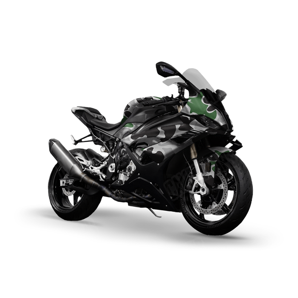 Old School Duck Green Tiger Sports Bike Wraps