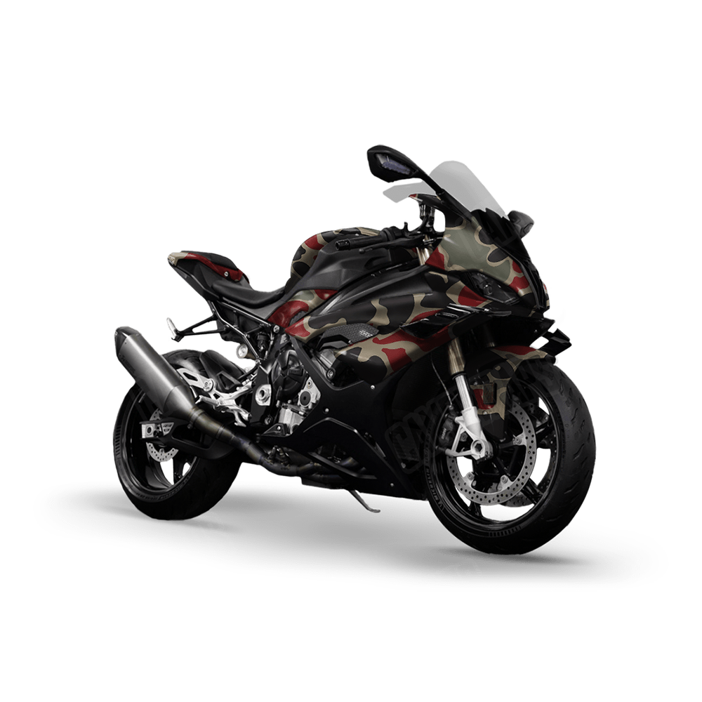 Old School Duck Militant Red Sports Bike Wraps