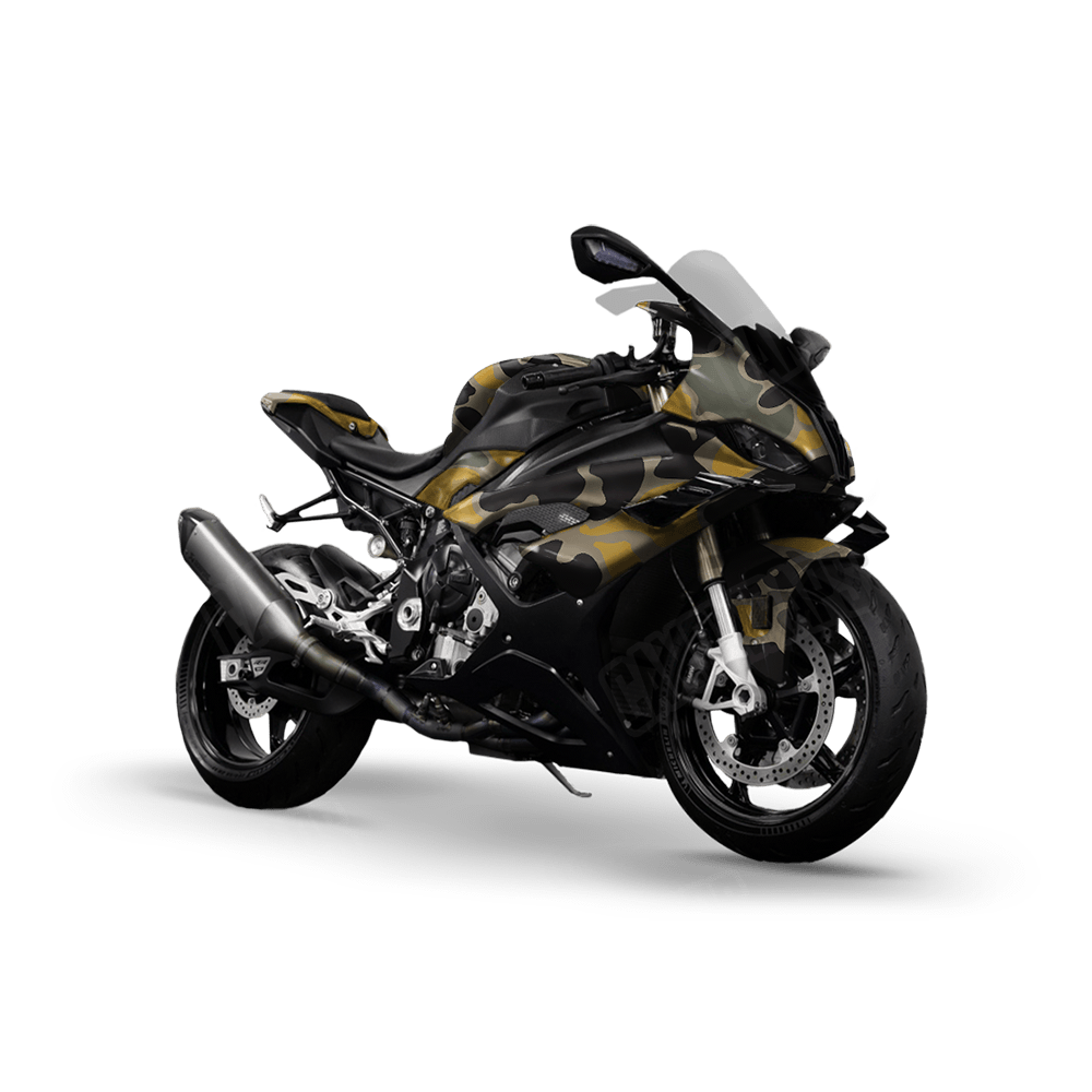 Old School Duck Militant Yellow Sports Bike Wraps