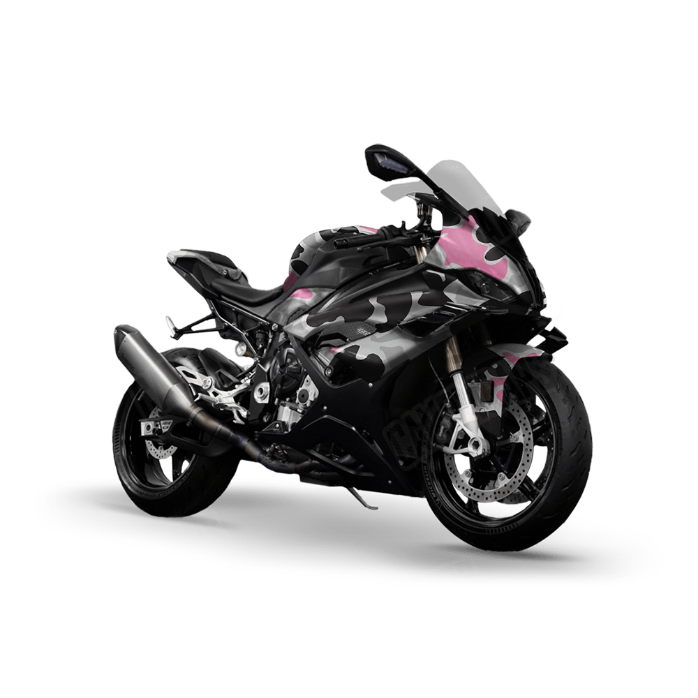 Old School Duck Pink Tiger Sports Bike Wraps