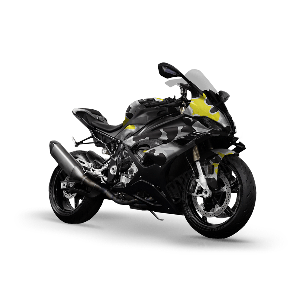 Old School Duck Yellow Tiger Sports Bike Wraps