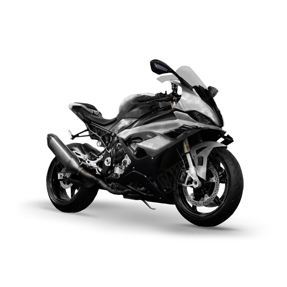 Pixel Elite White Sports Bike Wraps