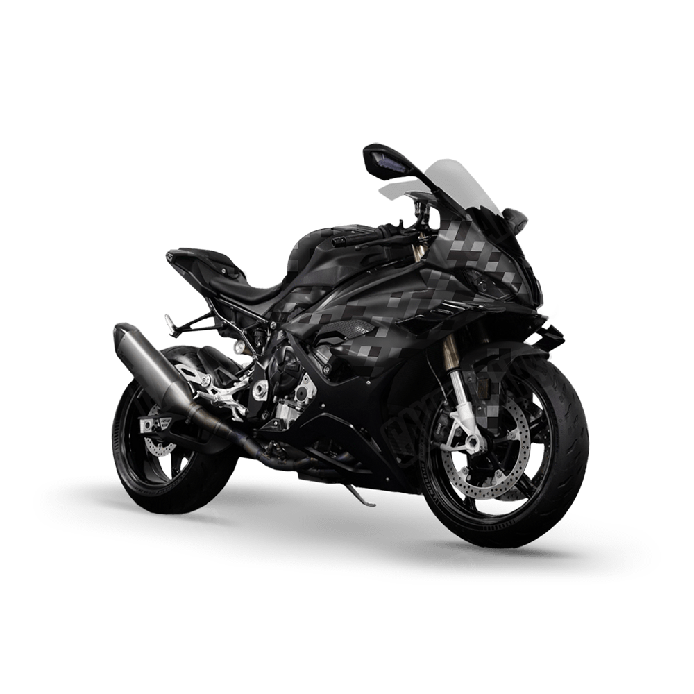 Pixel Midnight Sports Bike Wraps