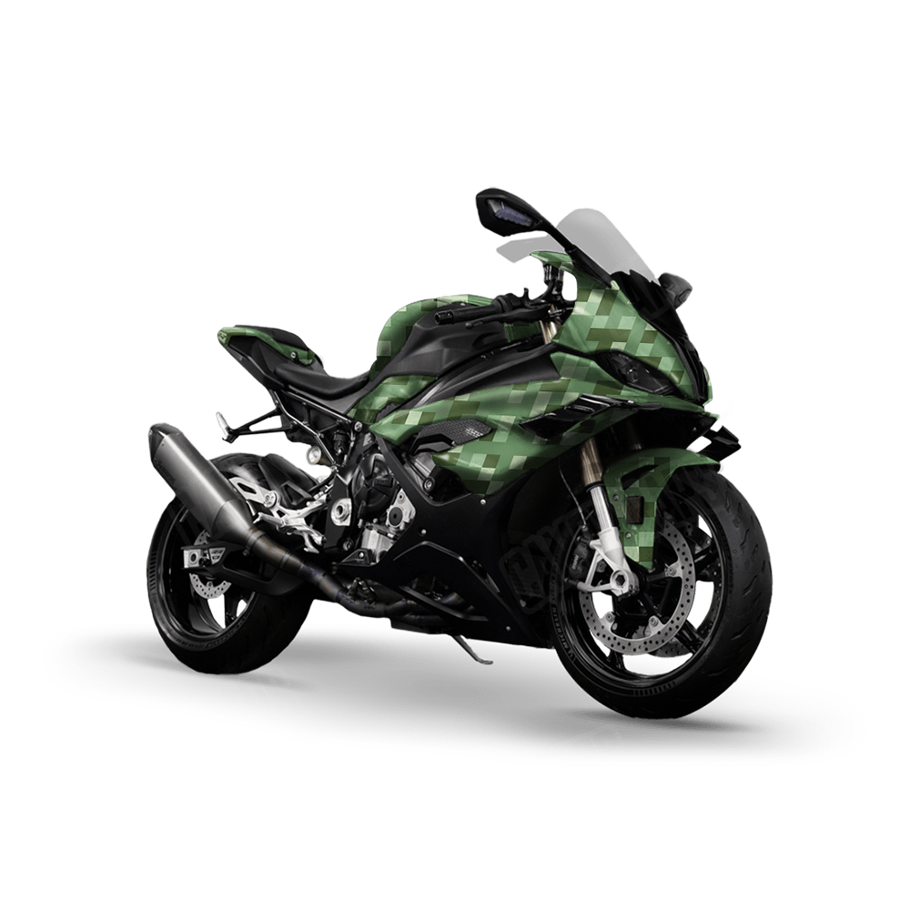 Pixel Pistachio Sports Bike Wraps