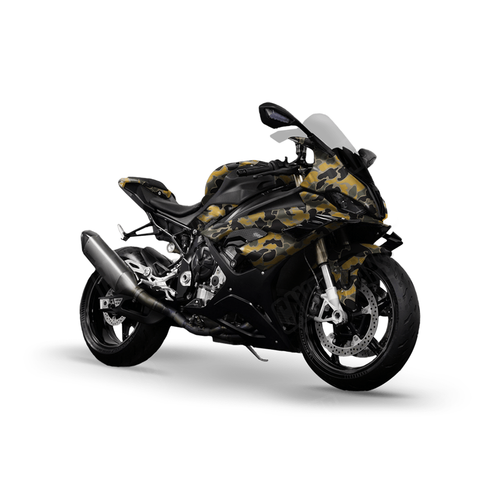 Old School Duck Militant Yellow Sports Bike Wraps