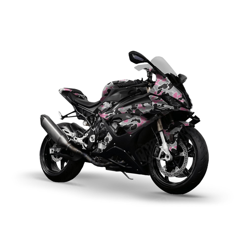 Old School Duck Pink Tiger Sports Bike Wraps