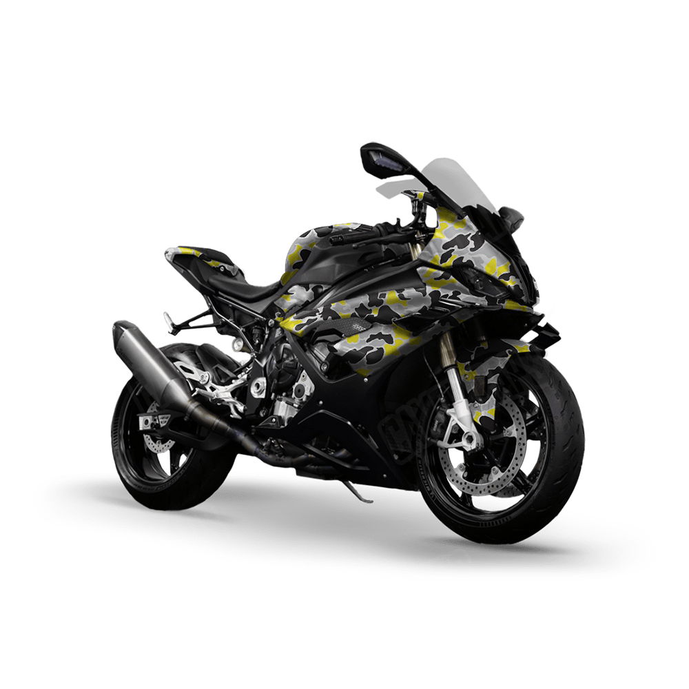 Old School Duck Yellow Tiger Sports Bike Wraps