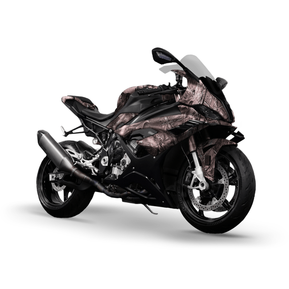 Nature Vintage Woodland Camo Sports Bike Vinyl Wrap