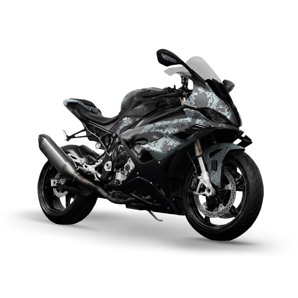 Pasted Overcast Camo Sports Bike Vinyl Wrap