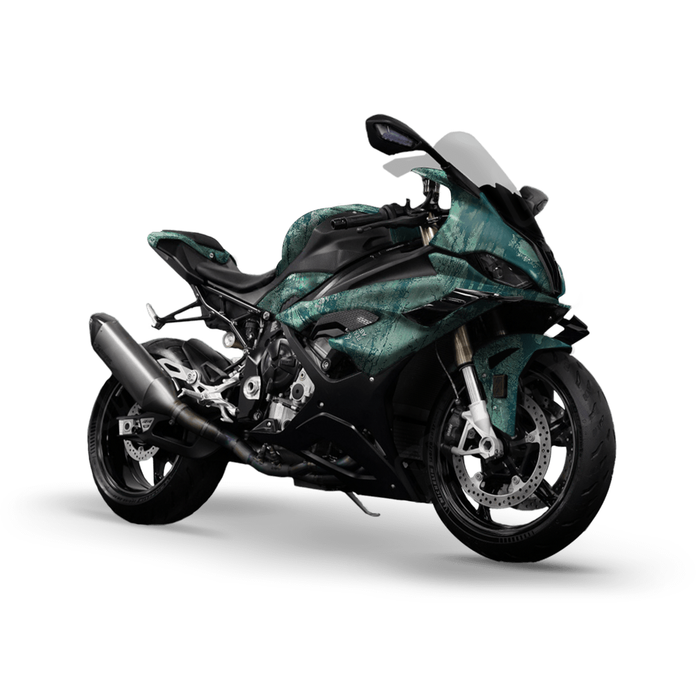 Realtree Aspect Sea Foam Camo Sports Bike Vinyl Wrap