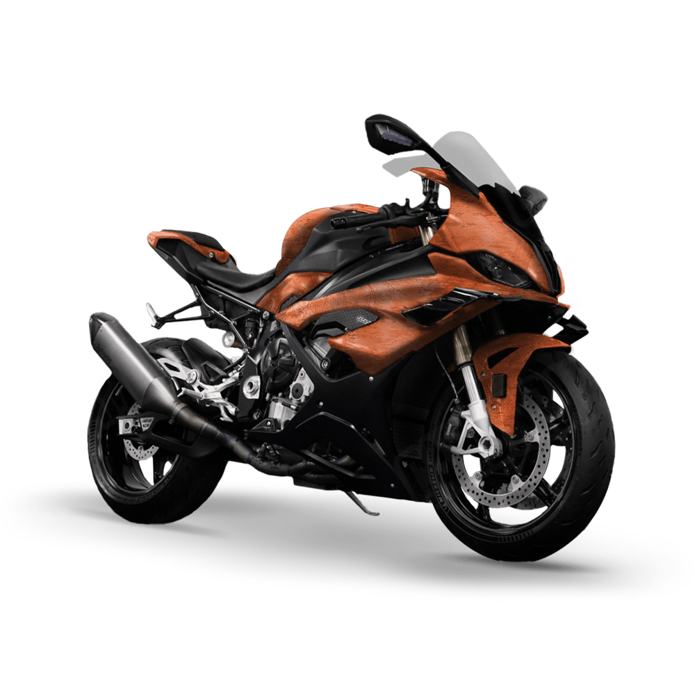 Realtree Fishing Orange Camo Sports Bike Vinyl Wrap